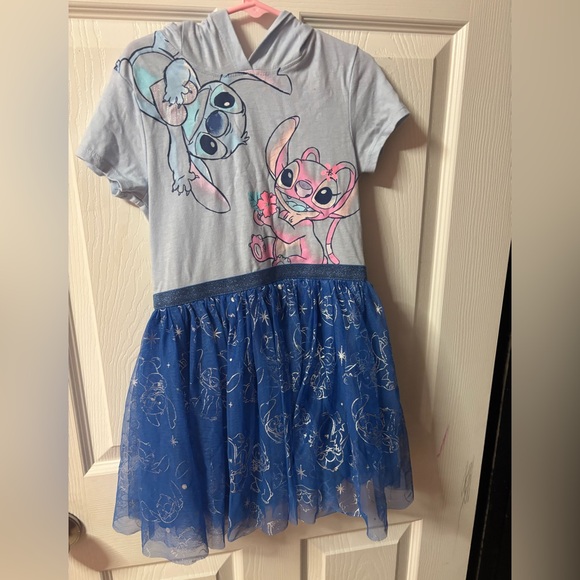 Disney Other - Disney Stitch and Angel Kids Casual Dress - Gray and Blue